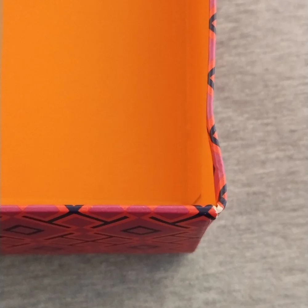 Tory Burch Shoe Box With Bold Geometric Design - Empty